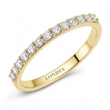 0.25 Carat Diamond Half Eternity Ring in 18K Gold