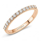 0.25 Carat Diamond Half Eternity Ring in 18K Gold