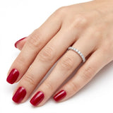 0.25 Carat Diamond Half Eternity Ring in 18K Gold