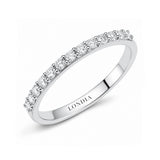 0.25 Carat Diamond Half Eternity Ring in 18K Gold