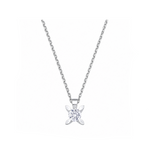 0.25 Carat Londia Diamond Butterfly Design Solitaire Necklace