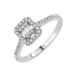 0.25 Carat Natural Diamond Baguette Design Diamond Ring | LONDIA
