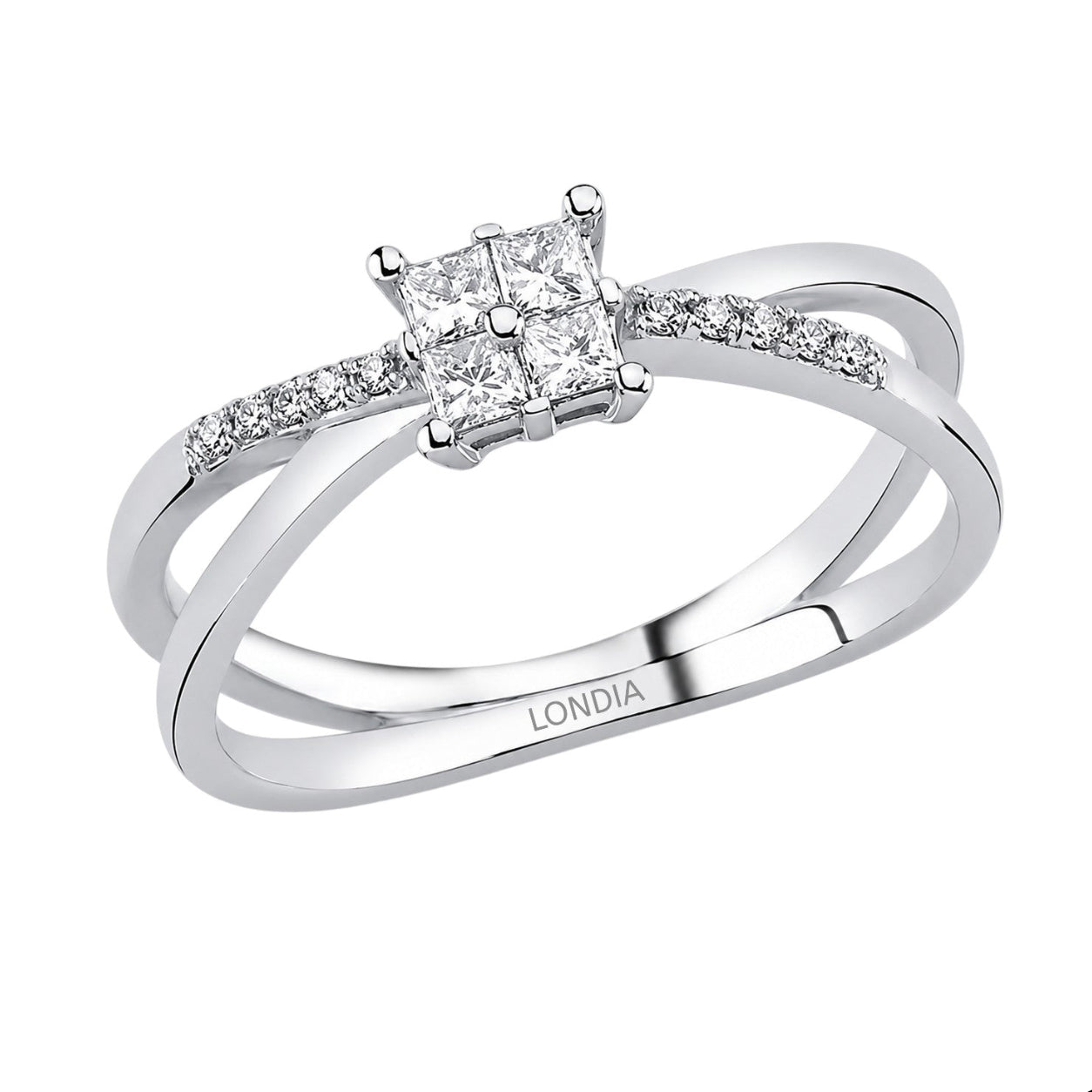 Diamond Line Design Ring