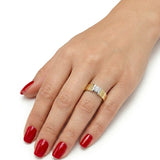 0.25 Ct. Natural Diamond Solitaire Bold Design Ring, 14K Gold