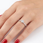 Natural Diamond Side Stone Design Ring