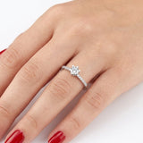 Natural Diamond Side Stone Design Ring