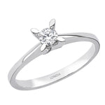 0.25 Carat F Color Natural Diamond Butterfly Design Solitaire Ring