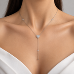 0.25 Carat Natural Diamond Heart Design Necklace