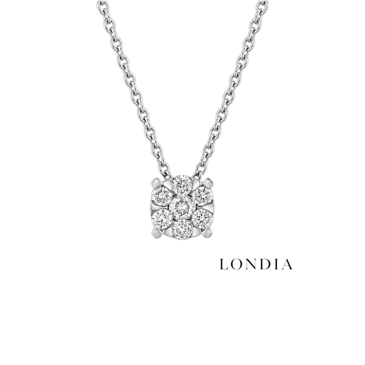 0.25 Carat Natural Diamond Magic Design Necklace