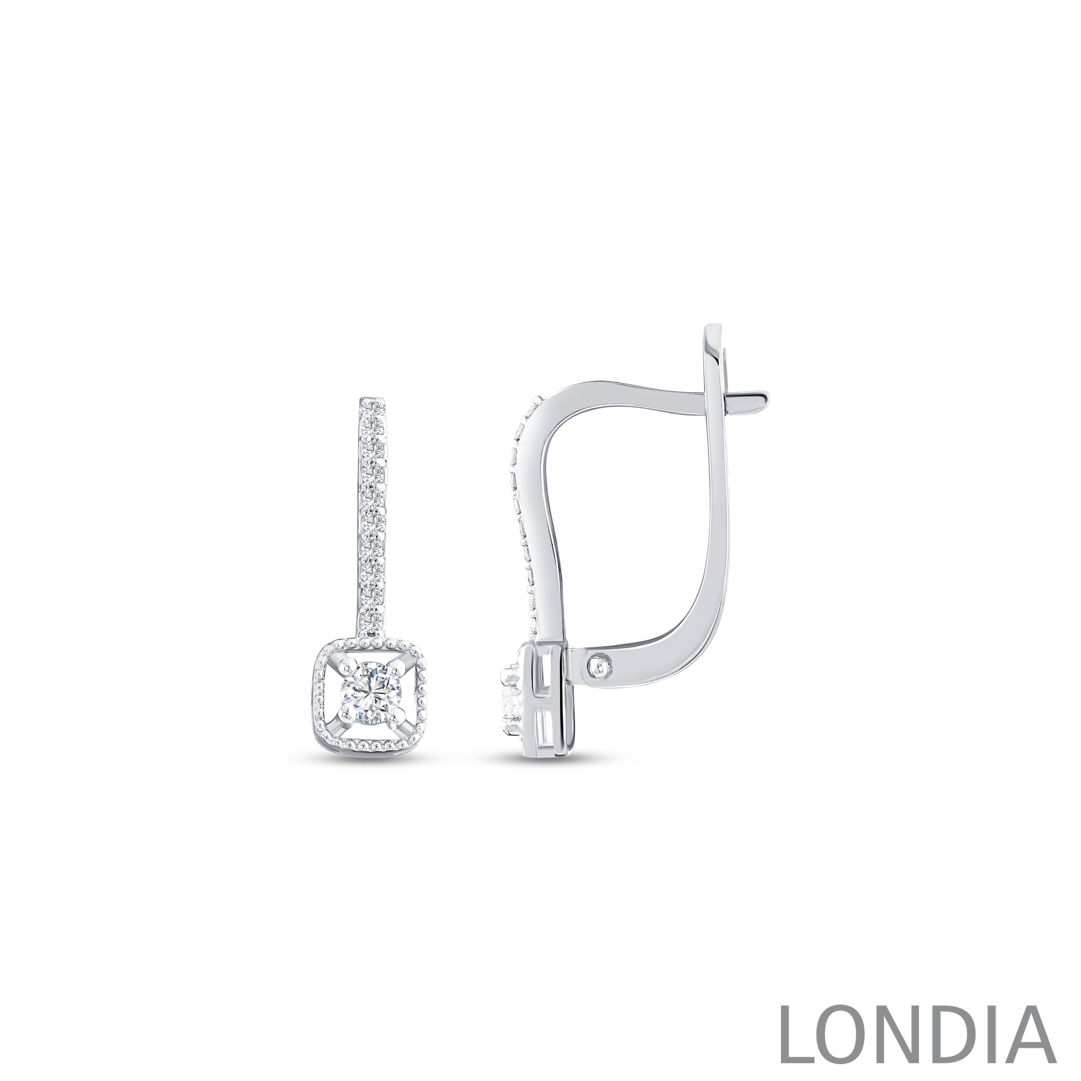 0.25 ct. Round Diamond Drop Earring 14K Gold