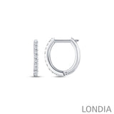 0.25 ct. Round Diamond Hoop Earring 14K Gold