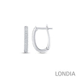 0.25 ct. Round Diamond Hoop Earring 14K Gold