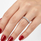 0.30 Carat Diamond Half Eternity Ring in 14K Gold