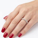 0.30 Carat Diamond Half Eternity Ring in 14K Gold