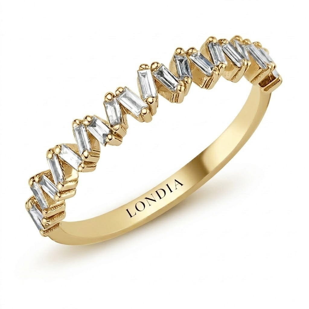 0.30 Carat Diamond Half Eternity Ring in 14K Gold