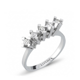 0.30 Carat Diamond “Valentine” Design Five-Stone Ring in 14K Gold