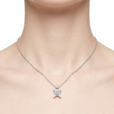 0.30 Carat Londia Diamond Butterfly Design Solitaire Necklace