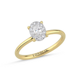 0.30 Carat Magic Oval Solitaire Diamond Ring
