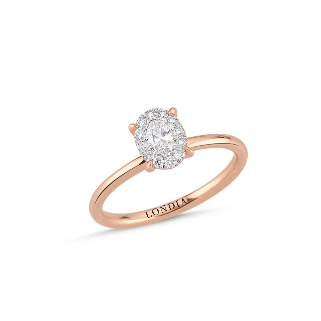 0.30 Carat Magic Oval Solitaire Diamond Ring