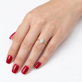 0.30 Carat Magic Oval Solitaire Diamond Ring