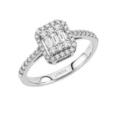 0.30 Carat Natural Diamond Baguette Design Diamond Ring | LONDIA