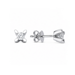 0.30 Carat Natural Diamond Butterfly Design Stud Earrings  LONDIA