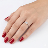 0.30 Carat Natural Diamond Side Stone Designer Ring