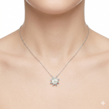 0.30 Carat Pearl and Diamond Necklace