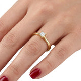 0.30 Carat Princess Cut Solitaire Ring