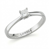 0.30 Carat Princess Cut Solitaire Ring