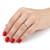 0.30 Ct. Butterfly Design Solitaire Diamond Ring in 14K Gold
