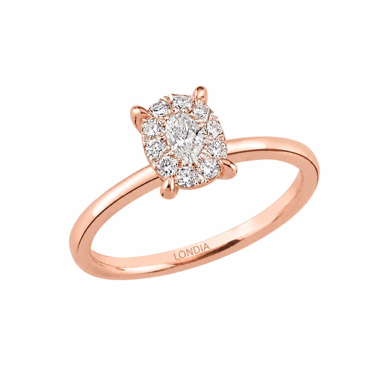 Magic Oval Solitaire Ring