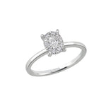Magic Oval Solitaire Ring
