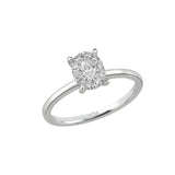 Magic Oval Solitaire Ring