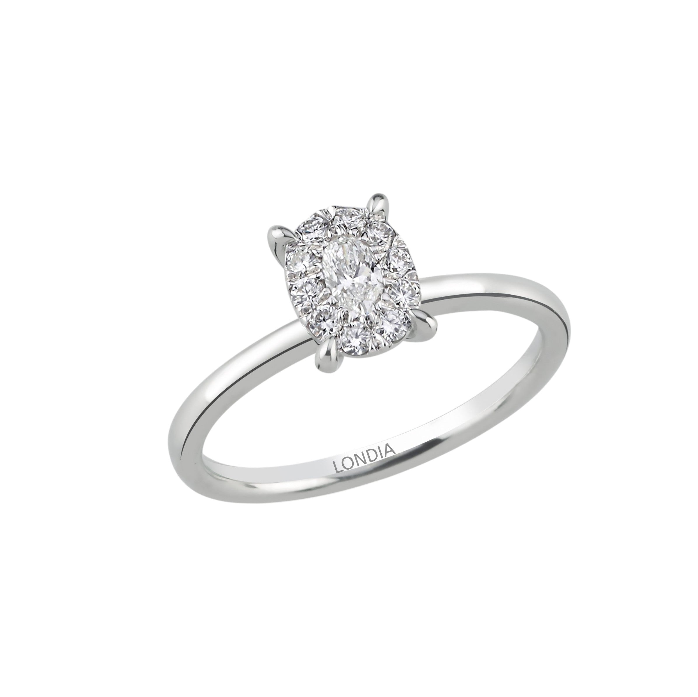 Magic Oval Solitaire Ring