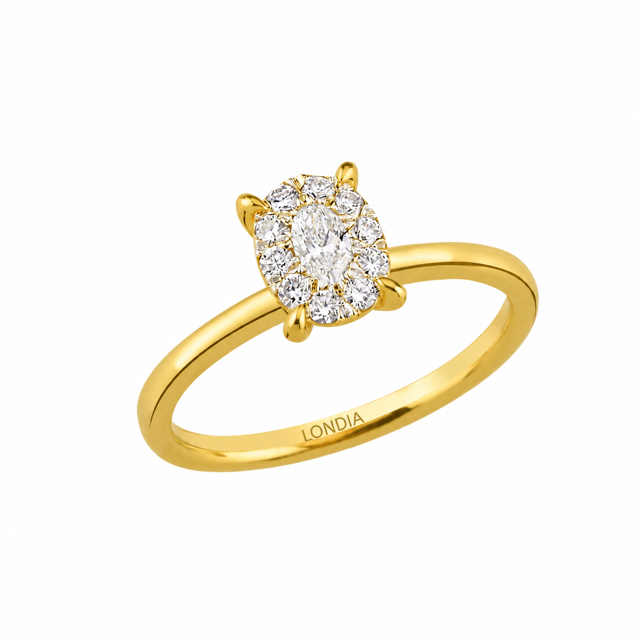 Magic Oval Solitaire Ring