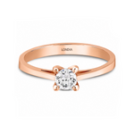 0.30 Ct. Natural Diamond Solitaire ''Classic'' Ring in 14K Gold