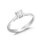 0.30 Ct. Natural Diamond Solitaire ''Classic'' Ring in 14K Gold