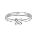0.30 Ct. Natural Diamond Solitaire ''Classic'' Ring in 14K Gold