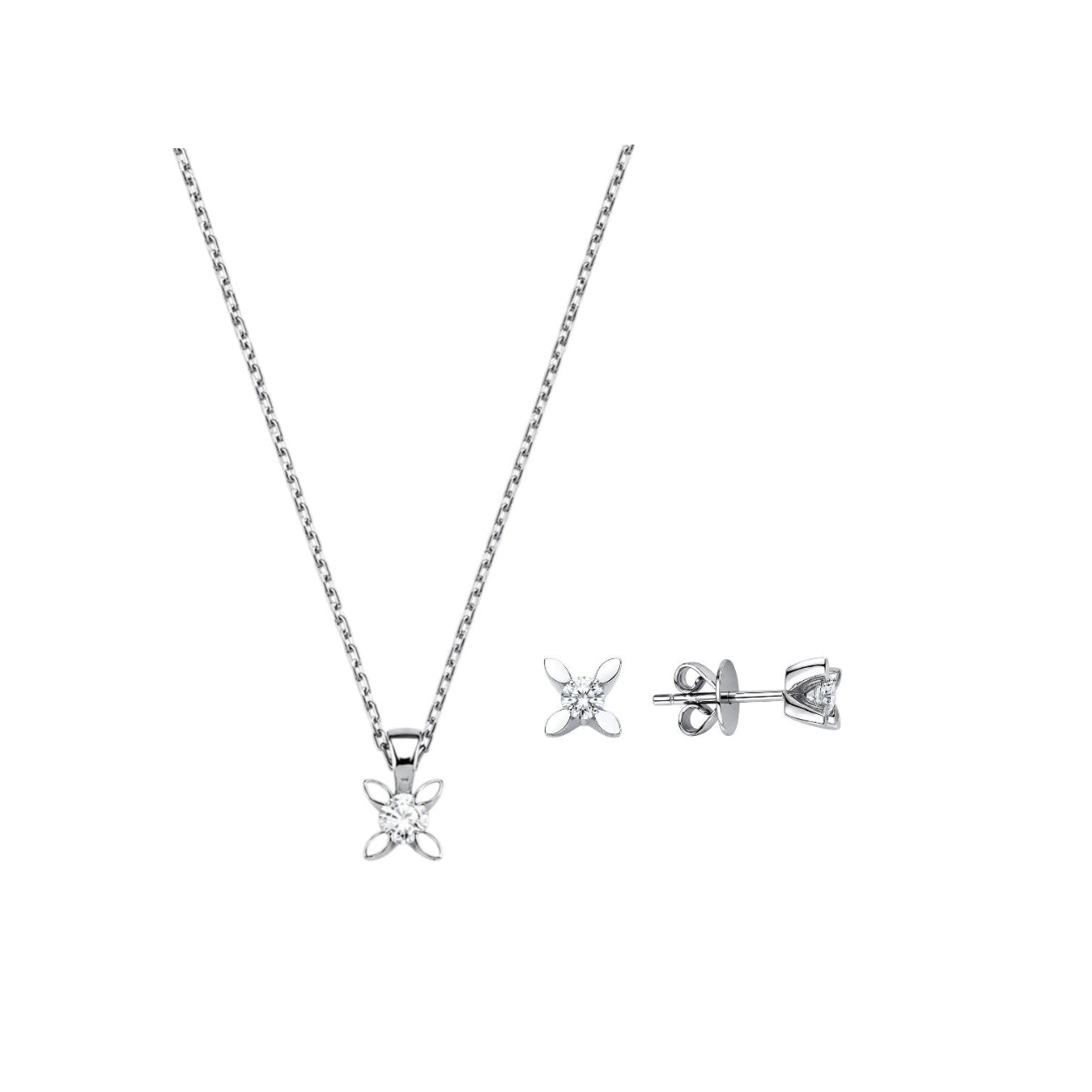 0.30 Ct Natural Diamond Londia Butterfly Design Solitaire Set in 14K Gold