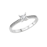 Natural Diamond Side Stone Design Ring