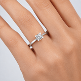 0.30 Carat F Color HRD Internationally Certified Valentine Design Ring