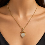 0.30 Carat Natural Diamond Charm Necklace