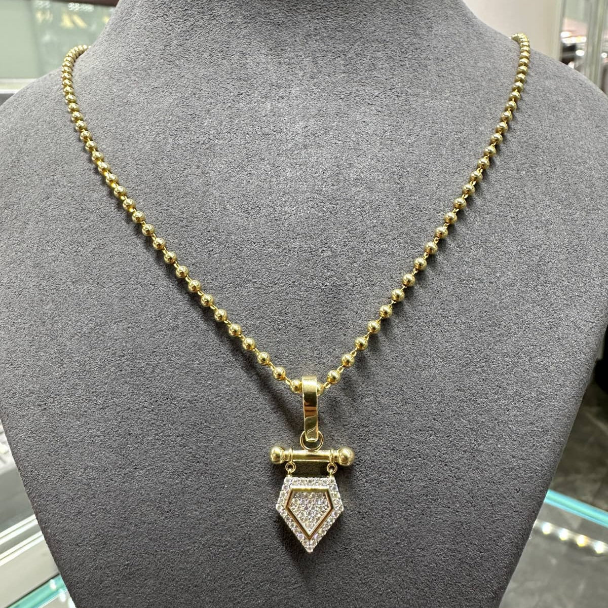 0.30 Carat Natural Diamond Charm Necklace