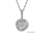 0.30 Carat Natural Diamond Olympic Design Necklace