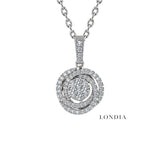 0.30 Carat Natural Diamond Olympic Design Necklace