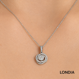 0.30 Carat Natural Diamond Olympic Design Necklace
