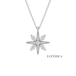 0.30 Carat Natural Diamond Star Design Necklace