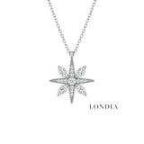 0.30 Carat Natural Diamond Star Design Necklace