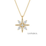 0.30 Carat Natural Diamond Star Design Necklace